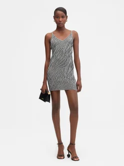 La mini robe maille Zebra