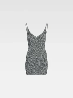 La mini robe maille Zebra