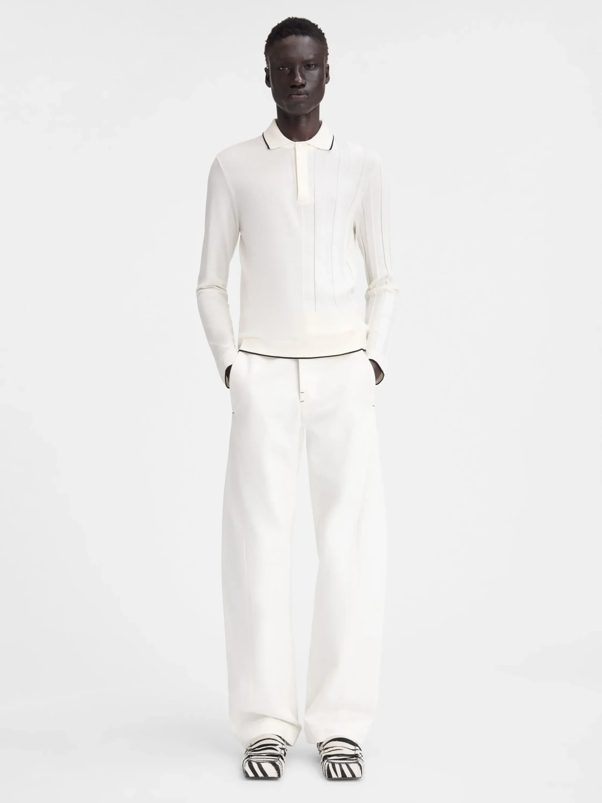 Le polo Tricot manches longues