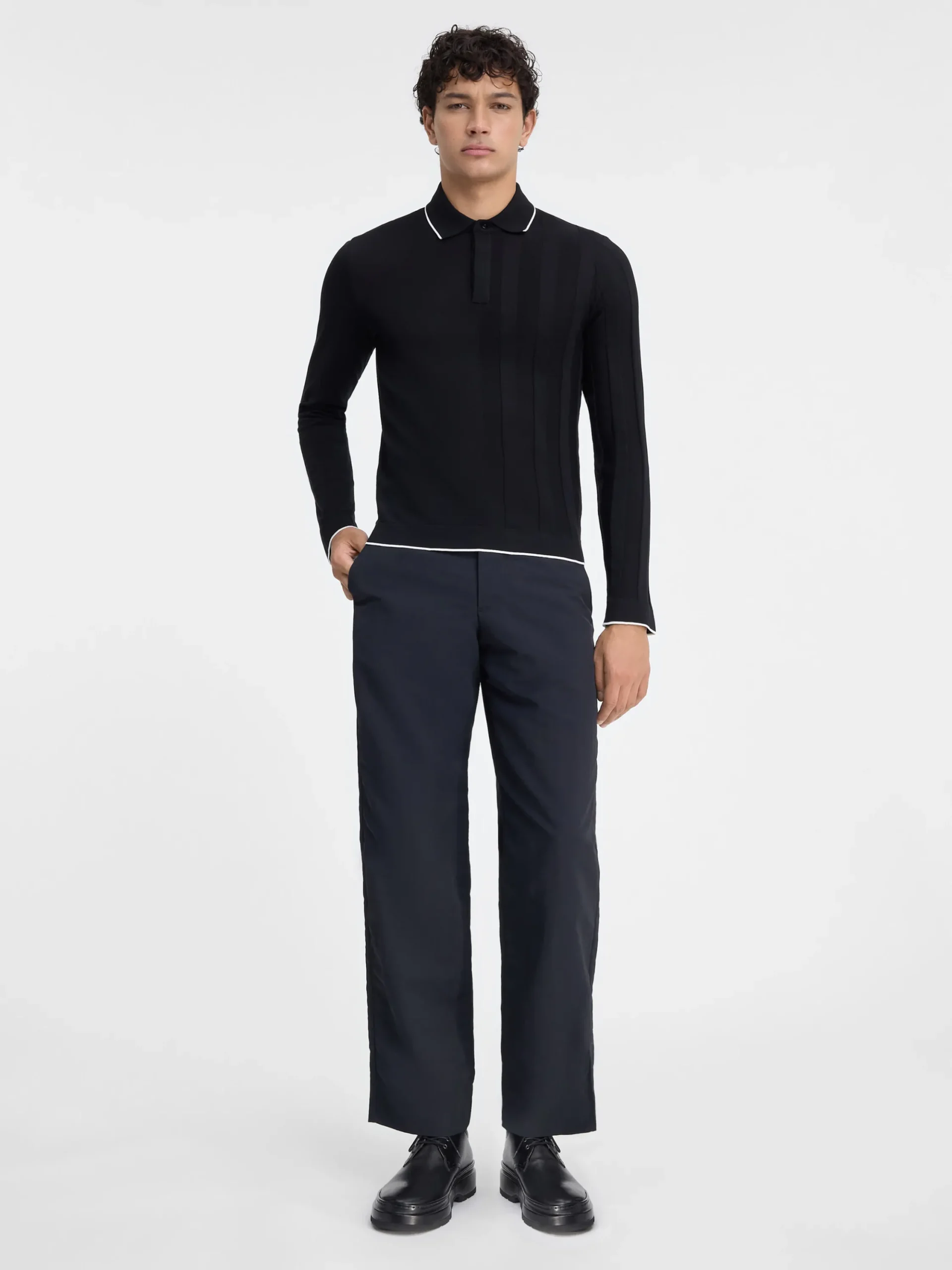 Le polo Tricot manches longues