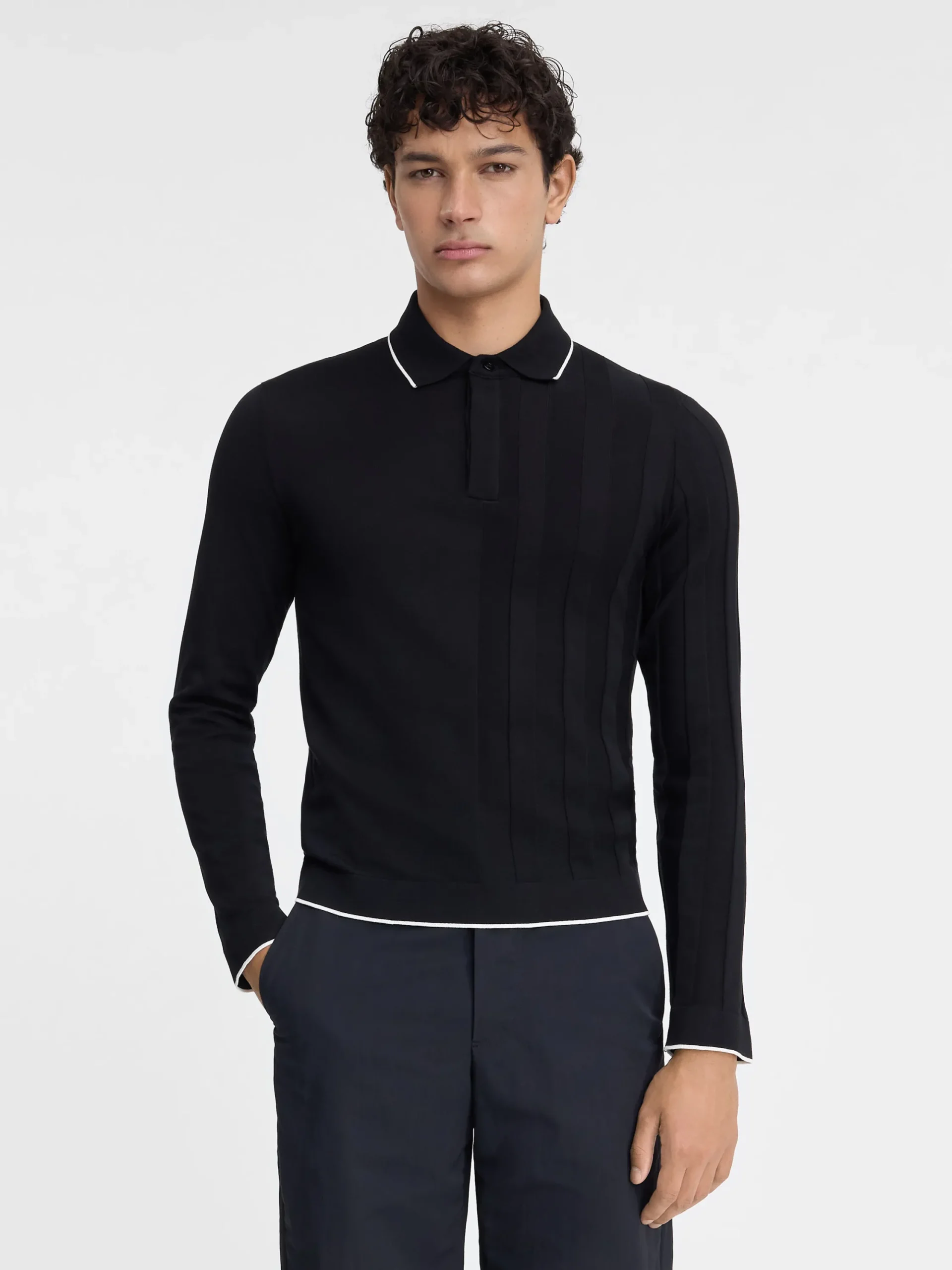Le polo Tricot manches longues