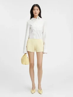 Le short maille plissé