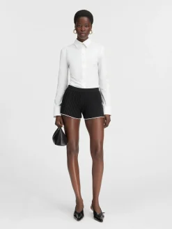 Le short maille plissé