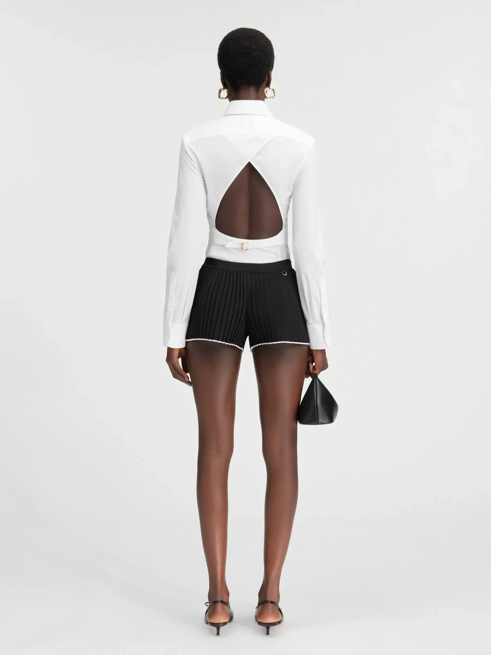 Le short maille plissé