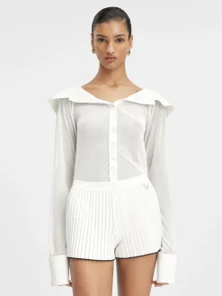 Le short maille plissé