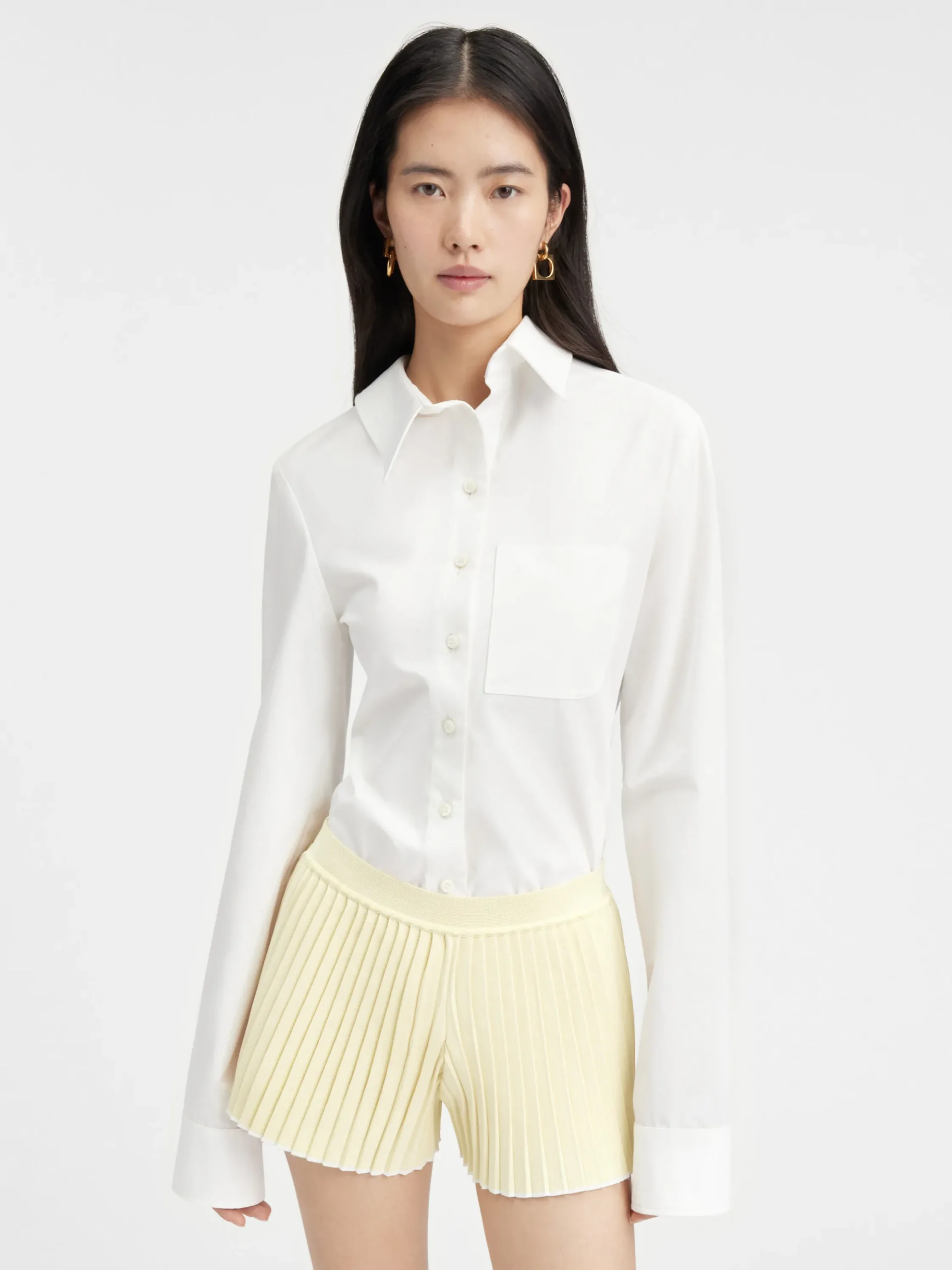 Le short maille plissé