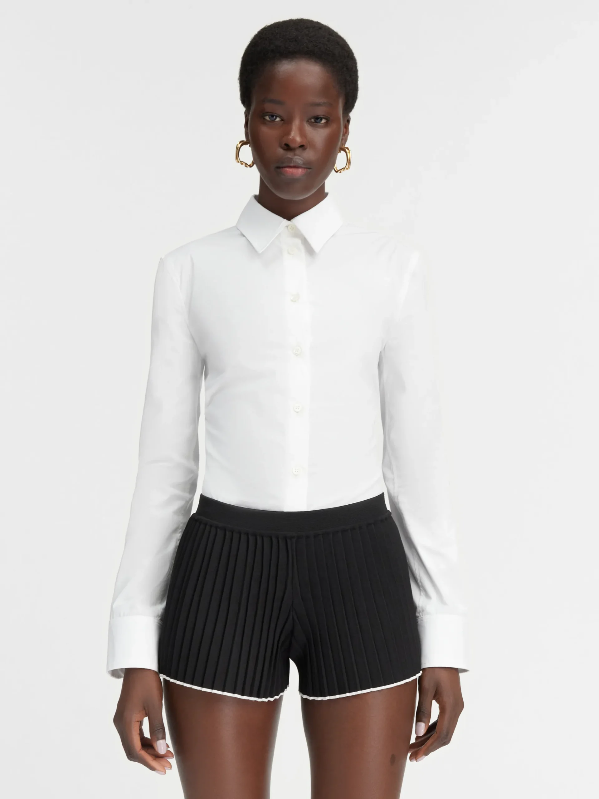 Le short maille plissé