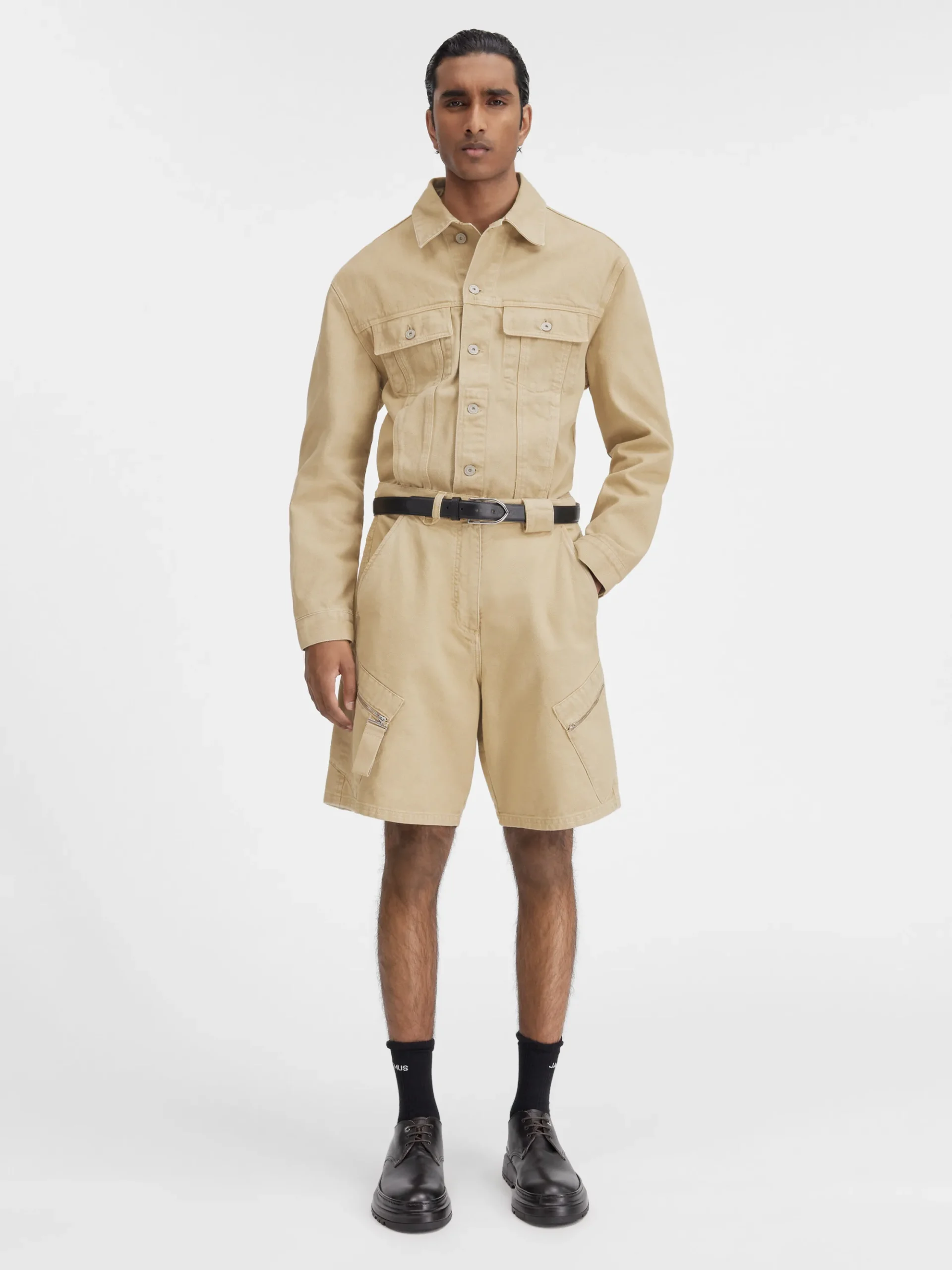 Le short Marrone