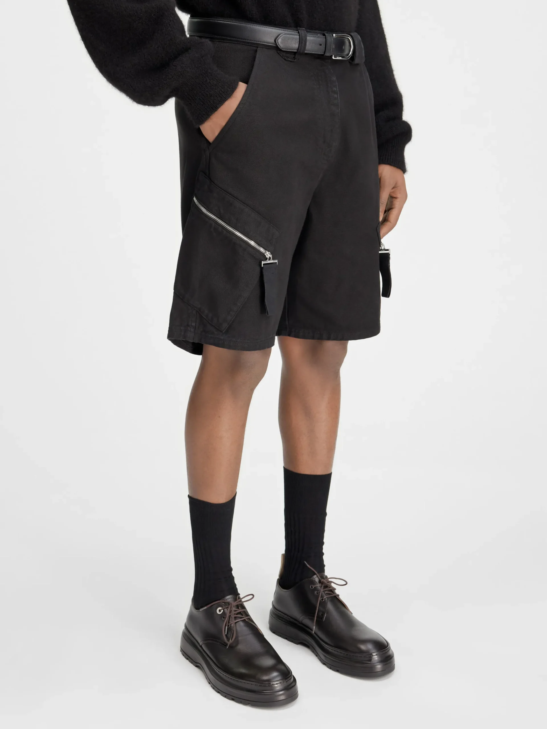 Le short Marrone